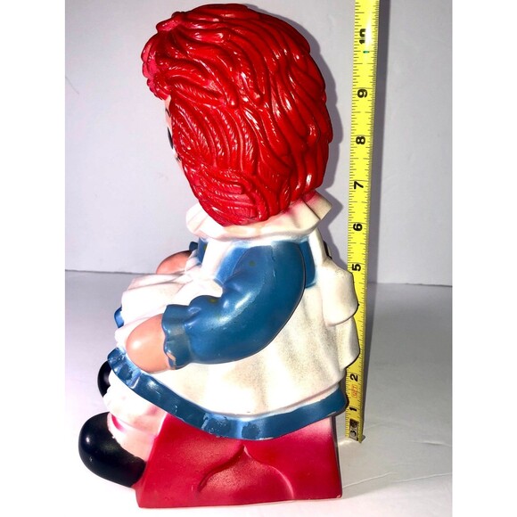1972 Raggedy Ann Rubber Bank 10½" -The Bobbs Merrill Co.Inc.,My 1972 Toy Shop - Picture 8 of 9